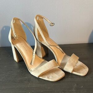 Kelly & Katie Women's Beige Heeled Sandals
